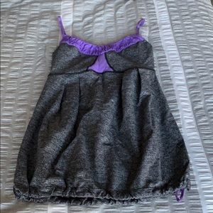 Grey with Purple accents Lululemon Tank.
